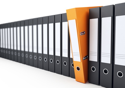 office folders Ordnerreihe